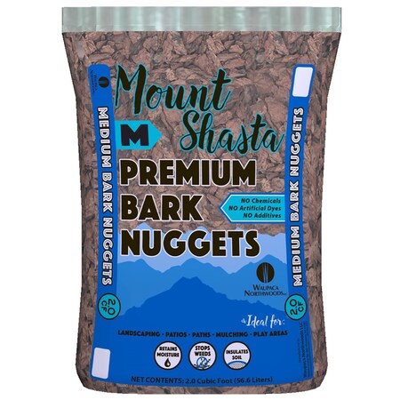 Mount Shasta NuLife Brown Bark Nuggets 2 ft│ WMS03212J